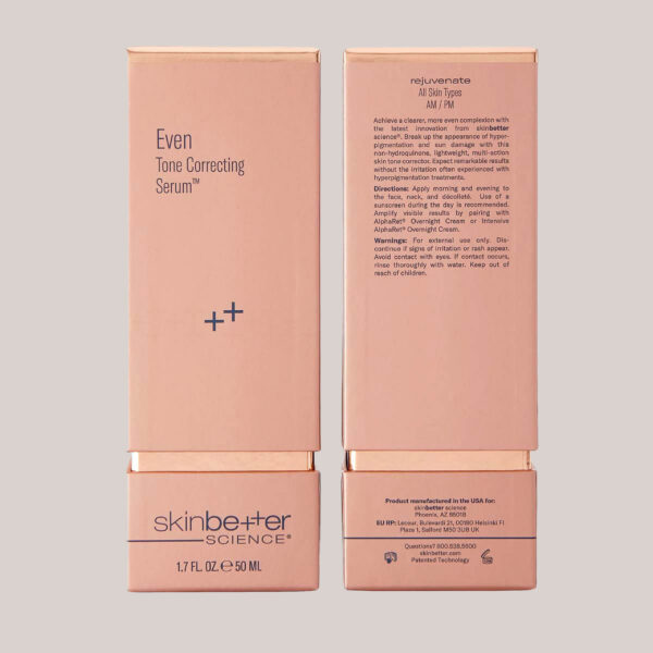 Even Tone Correcting Serum Packaging