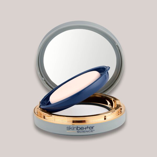 A high-resolution image of the sunbetter SHEER SPF 56 Sunscreen Compact, showcasing its lightweight, sheer formula that offers SPF 56 sun protection with a smooth, invisible finish, perfect for everyday use.