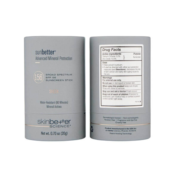 sunbetter SHEER SPF 56 Sunscreen Stick Packaging