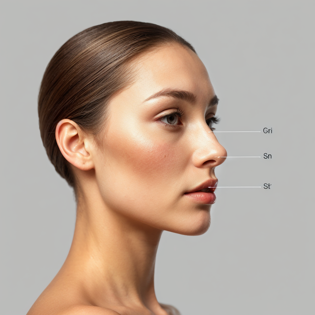 diagram of facial proportions