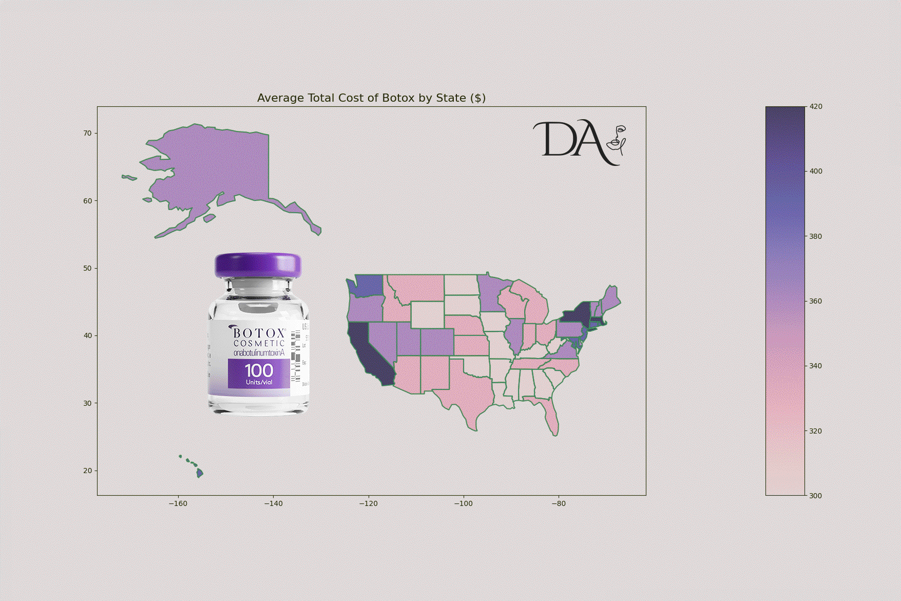 2024 Average Botox Treatment Costs by State Figure 1