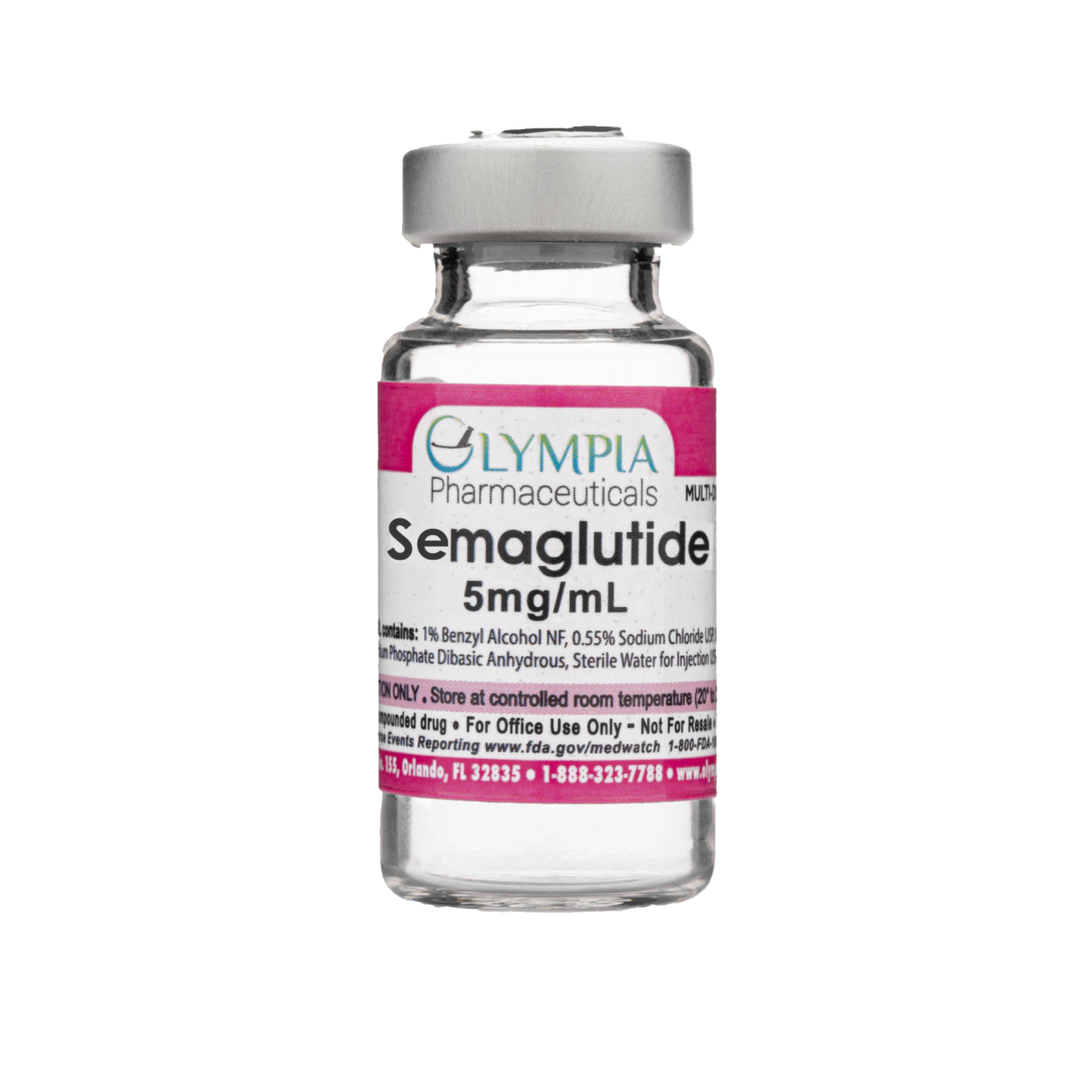 Semaglutide injection vial